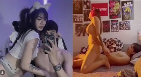 Киска Запада дует труба для черного члена